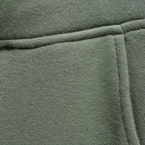 Women's Petite Lush Lined Jersey Pant w/ Light Boot Cut - Dark Olive - Picture 2 of 5